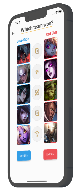 sample champions screenshot